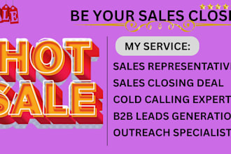 offer sales closing service sale rep prospect email list building targeted leads