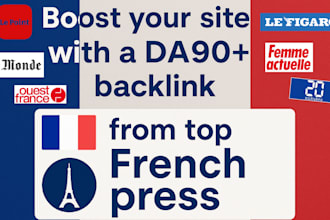 boost your site with a da90 backlink from top french press