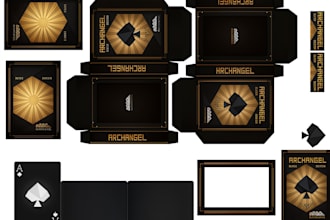 card game box design tarot card box design oracle tuck box game box illustration