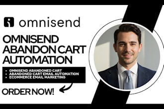 setup omnisend abandoned cart automation email sms for ecommerce