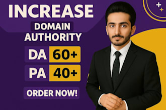 increase da 60 plus domain authority with zero spam score