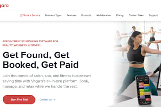 design vagaro website spa website cosmetic website and beauty salon