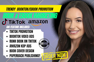 do book promotion on my booktok account, ebook marketing using amazon KDP ads