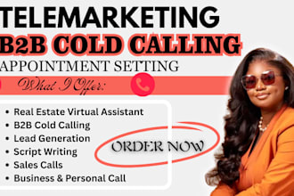 b2b cold calling telemarketing real estate virtual assistant appointment setter