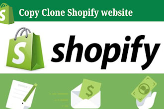 duplicate, clone, or copy any shopify website or store design