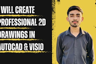 create professional 2d autocad drawings for your project