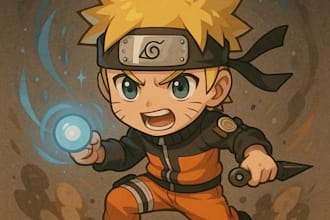 create cute kawaii chibi illustration