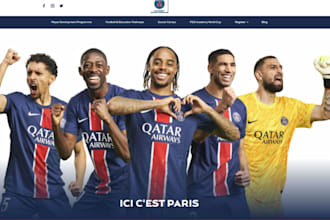 build squarespace soccer academy website, football, basketball academy website