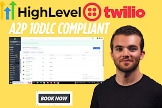 get a2p 10dlc verification toll free number clixlo twilio gohighlevel approved