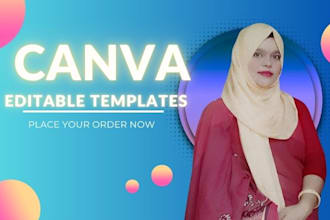 design professional canva flyers posters instgram posts and more