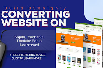 set up your thinkific, teachable, kajabi website podia to sell online course