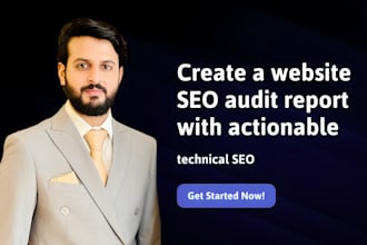 create a website audit report with actionable technical SEO