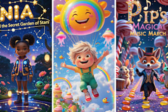 design children story book illustration, children book illustration,picture book