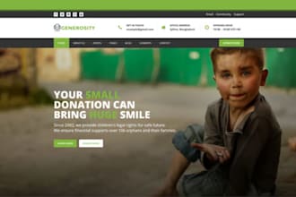 design responsive nonprofit donation ngo charity website for you