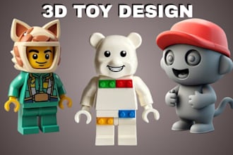 sculpt 3d toy design 3d lego figure flexi toy action model for 3d printing