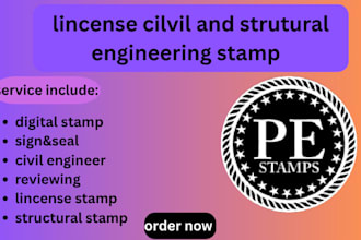 lincense civil and structural engineer pe stamp ca, tx, utah for city permit