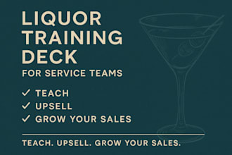 train your staff to upsell liquor with a custom bar training deck
