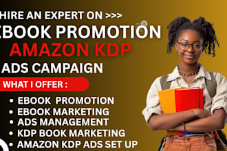 do professional ebook marketing , setup amazon kdp ads to get daily readers