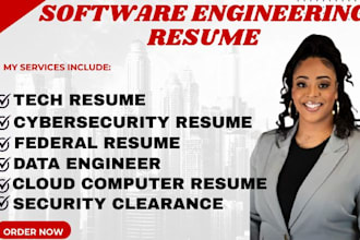write a software engineering resume IT tech resume as a faang recruiter