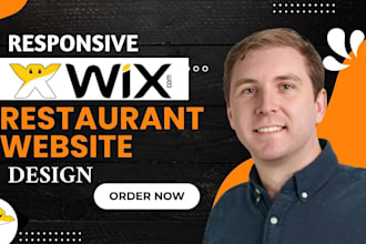 build restaurant website with online ordering, booking and food menu with wix