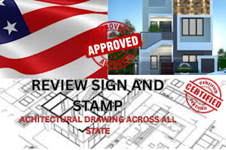 stamp and draw architecture engineering plan mep hvac for city permit