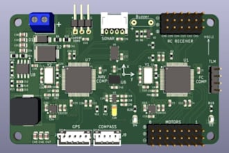 do schematic design, pcb design, create gerber and bom files