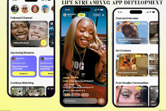 develop live streaming app music video streaming app streaming website music app