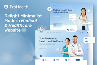 design a healthcare website medical clinic doctor dental hosiptal website