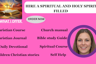 create inspiring christian spiritual course,bible  study guide, daily devotional
