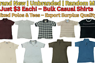 for 3 dollars each supply great quality bulk casual polos t shirts cloth apparel