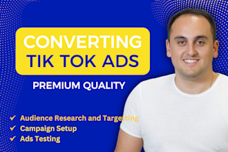 run tiktok ads and be your tiktok ads manager