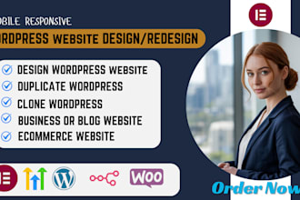 design, redesign, duplicate, or clone your wordpress website professionally