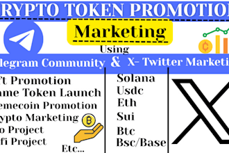 hit 1000x pump crypto token mcap, memecoin, solana, nft, bsc, telegram promotion
