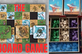 design your boardgame or tabletop, card game game components to your dream style