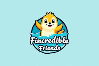 make sea seal mascot logo in one day