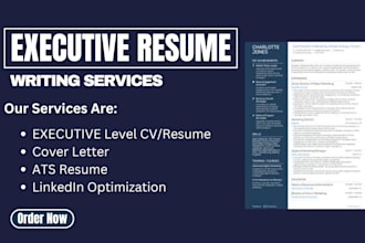 deliver professional executive resume ats resume