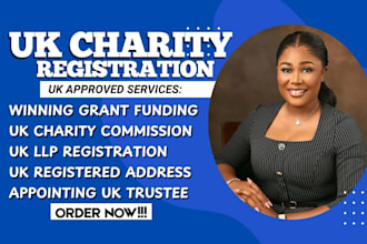 register uk charity, nonprofit, cic, UK ltd, UK vat, UK llp, apply for grants