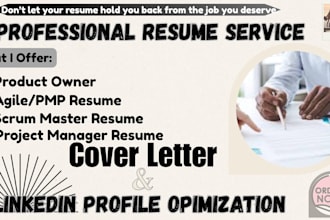 craft ats optimized resumes for project managers, engineers, and scrum masters
