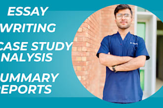 do high quality plagiarism free essay, case study analysis and summary reports