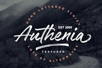 do unique typography handwritten urban style and signature script logo