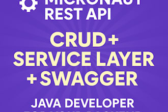 create a professional java rest API using micronaut