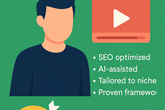 write SEO optimized, engaging youtube video scripts using ai