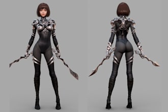create 3d model  3d character, player model  for l4d2, sfm, gmod, mmd vrchat