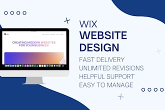 create you a fully custom wix site or redesign