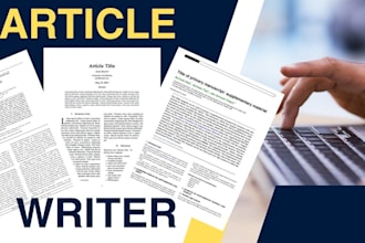 write, rewrite and backdate journal, article blog, seo research scientific paper