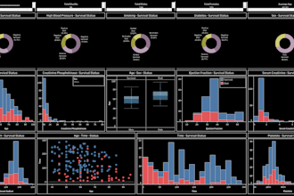 create interactive dashboards tableau, clean, analyze, and visualize python or r