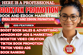 do booktok promotion, tiktok marketing, book advertising with amazon kdp ads