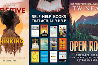 design stunning book cover, ebook cover, kdp cover, paperback cover, hardcover