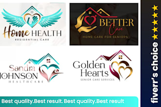do homecare healthcare medical nursing leads website home care logo design