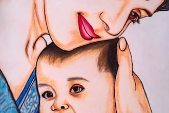 draw realistic customized pencil sketches from your photos